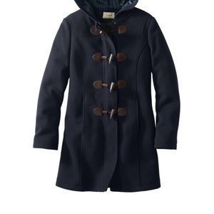 ll bean lambswool duffel coat